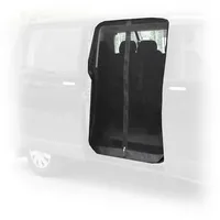 Omac Autosonnenschutz Moskitonetz Magnetisch für Citroen Berlingo 2019-2025 Schiebetür, 30 x 3 cm, Magnetisch, doppelseitige Reißverschluss schwarz