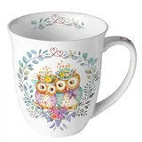 Ambiente Home Tasse 0,4 l Weiß/Bunt