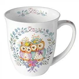 Ambiente Home Tasse 0,4 l Weiß/Bunt