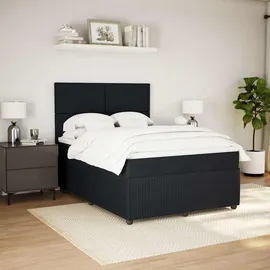 vidaXL Boxspringbett 140 x 200 cm Schwarz