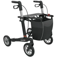 Rehasense Athlon SL Carbon Rollator leicht faltbar mit Softrädern schwarz Größe M