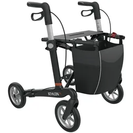 Rehasense Athlon SL Carbon Rollator leicht faltbar mit Softrädern schwarz Größe M
