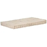 vidaXL Palettenkissen Baumwolle 120×80×10 cm Beige