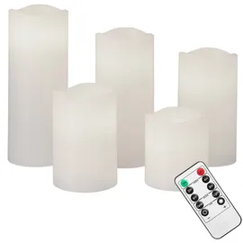 DEUBA LED Echtwachs Kerzen 5 St.