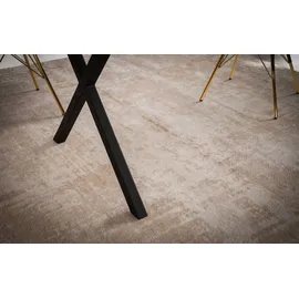 Wohnling Esszimmertisch 140 x 76 x 80 cm braun/schwarz