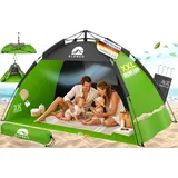 XXL Pop Up Strandmuschel UV50+ Sonnenschutz Strandzelt mit Tasche