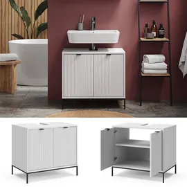 Vicco Waschbeckenunterschrank Eliza Weiß, 70 x 63 cm mit 2 Türen