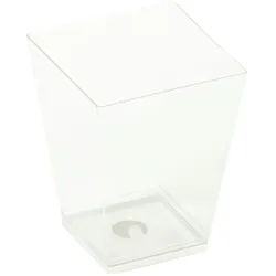 VEPATIM 50x BIO Kova Feinkostbecher glasklar 160ml 5,9x5,9x7,2cm Bio-Kunststoff(PLA)