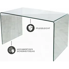 Riess-Ambiente Schreibtisch FANTOME - 120cm transparent Esstisch Ganzglastisch