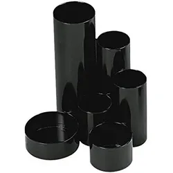 WEDO Junior Schreibtisch-Organizer ABS-Kunststoff 6 Fächer - schwarz