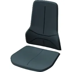 Polsterelement schwarz PU-Schaum - schwarz