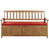 Beliani Gartenbank 160 x 91 x 60 cm Rot