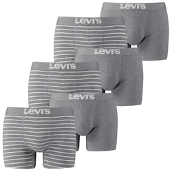 Levis Herren Boxershort Men Vintage Stripe YD Boxer 4er 6er 8er Multipack in L Grau