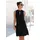 LASCANA Jerseykleid in weit schwingender Form mit Taschen, figurumspielend Sommerkleid mit Bindeband im Nacken, elegantes Viskosekleid, Festival schwarz 34