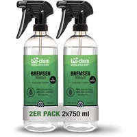 bio-chem Bremsenreiniger Spray - 2X 750 ml - für Auto, Motorrad und Fahrrad I Leistungsstarker Entfetter für Scheibenbremsen I Geeignet als Ketten-Reiniger, Motorreiniger und Fettlöser