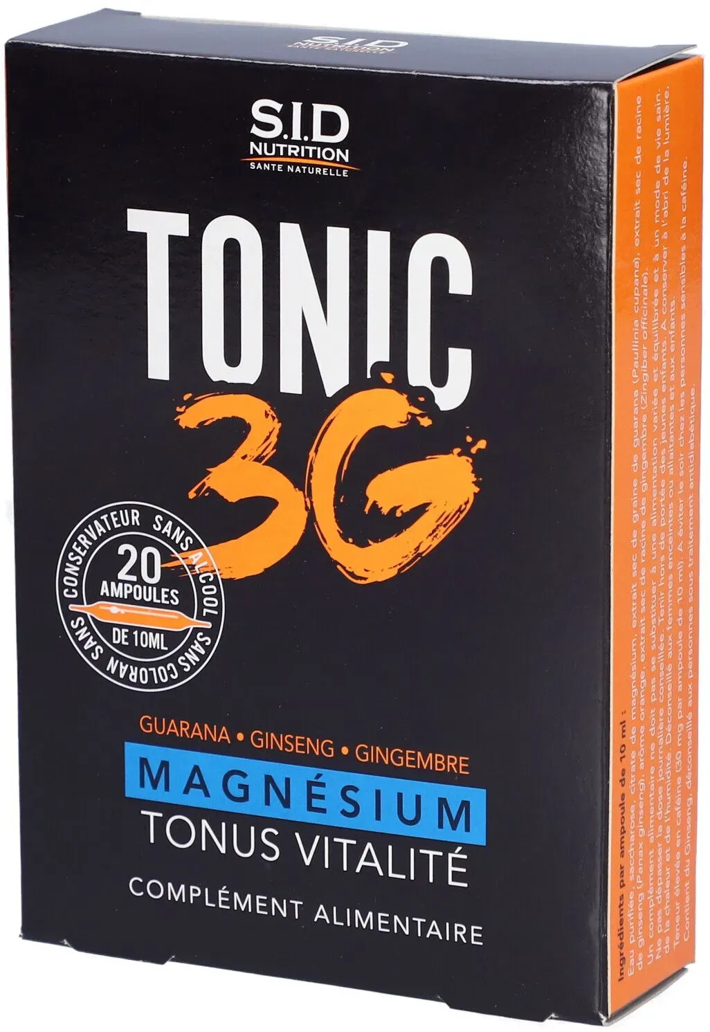 SIDN TONIC 3G AMP 20 200 ml solution orale