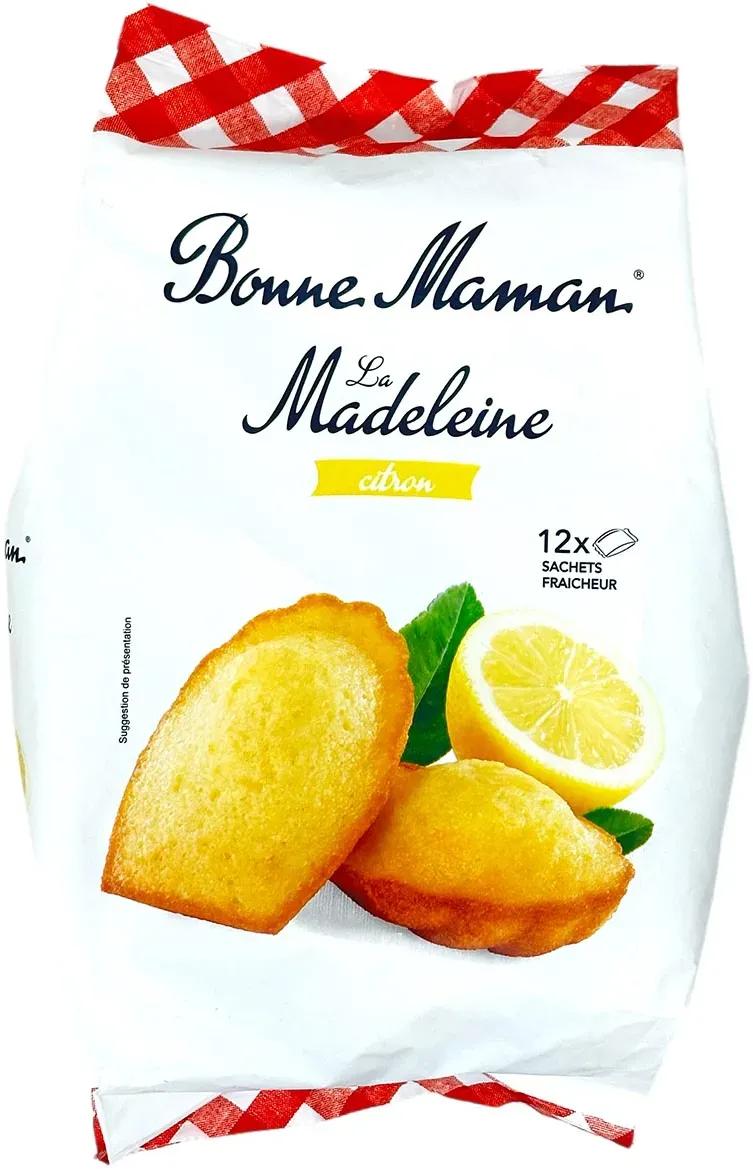 Bonne Maman Butter Madeleines mit Zitrone – Französisches Gebäck, 300g Packung