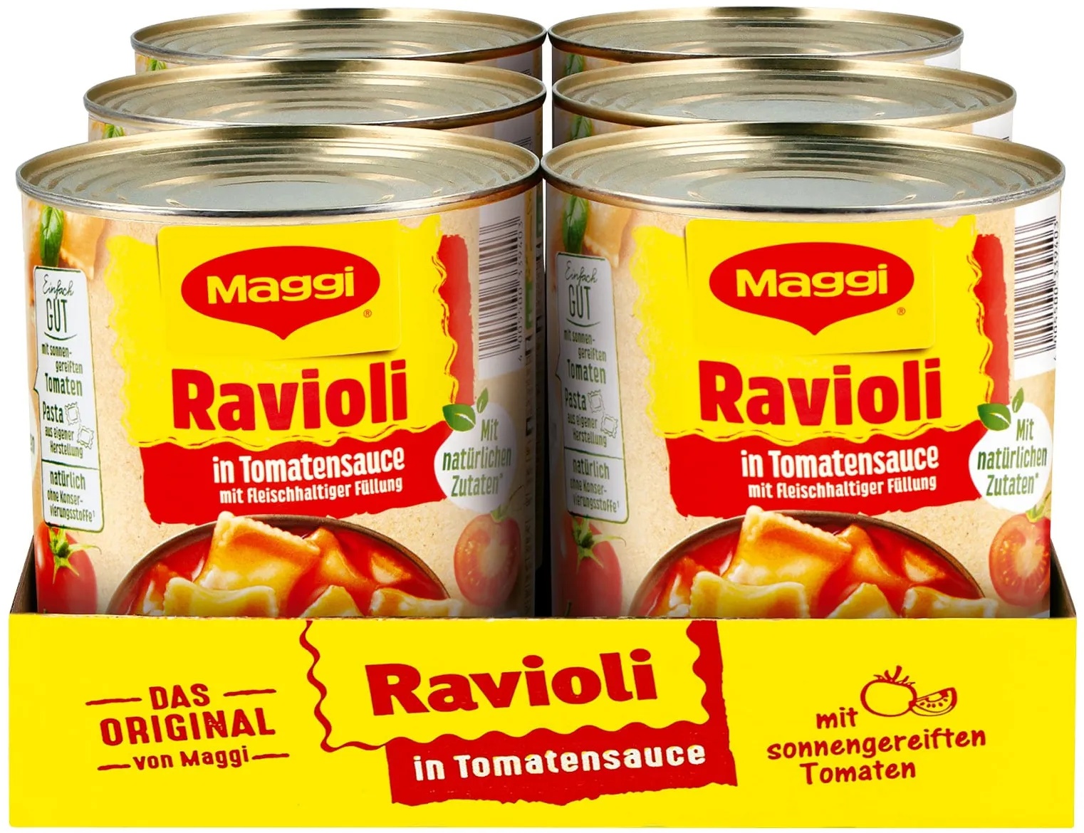 Maggi Ravioli in Tomatensauce 800 g, 6er Pack