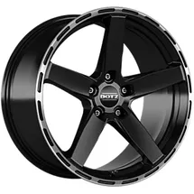 DOTZ Marinabay gunmetal/polished lip Alufelge grau