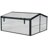 Floraworld Gewächshausaufsatz 87x87x46cm - schwarz