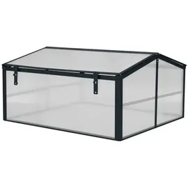 Floraworld Gewächshausaufsatz 87x87x46cm - schwarz