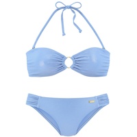 LASCANA Bandeau-Bikini Damen hellblau Gr.34 Cup A/B