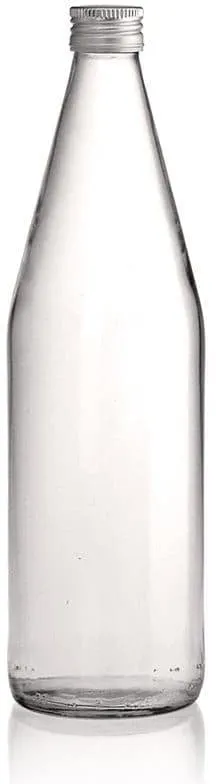 Botella universal con forma de zanahoria de 750 ml, vidrio, boca: PP 28