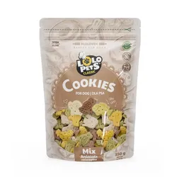 LOLO PETS Gemischte Tierkekse für Hunde 350g