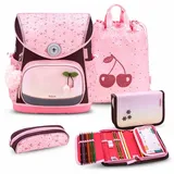 Belmil Premium Compact Plus Schulranzen-Set 4-tlg. - CHERRY BLOSSOM