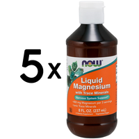 (1185 ml, 90,81 EUR/1L) 5 x (NOW Foods Liquid Magnesium - 237 ml.)