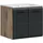 xonox.home – Waschtisch Ice Nox Oak Nachbildung schwarz matt – Waschplatz für Badezimmer in Holzoptik – modern & kompakt