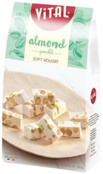 Nougat Riegel Vital Almond & Pistachio, 150 g