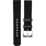 Fortis Hybrid Kautschuk/Textil Hybrid Strap 21mm B7000036 - schwarz