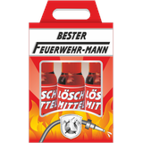 3er Box Bester Feuerwehrmann - Kräuterlikör Löschmittel Geschenk Scherzartikel