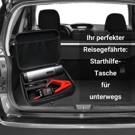 TIMIGO Starthilfe Powerbank in edlem Aluminium Design, 12V-500A Spitzenstrom, 38.4Wh Tragbare Auto Starthilfe für 6.0L Benzin- und 5.0L Dieselmotor, LED Taschenlampe