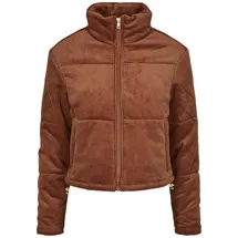 URBAN CLASSICS Corduroy Puffer Big Jacke Orange 4XL