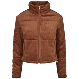 URBAN CLASSICS Corduroy Puffer Big Jacke Orange 4XL