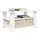 vidaXL Couchtisch mit Schubladen Weiß Holzwerkstoff 77 x 55 x 42 cm