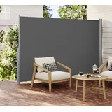 Songmics Aluminium Seitenmarkise 400 x 180 cm grau