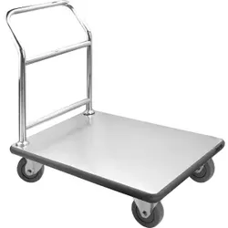 SARO Transportwagen AF 230, Robuster Transportwagen aus Edelstahl für sicheren Transport von Waren, Maße (L x B X H): 600 x 900 x 900 mm