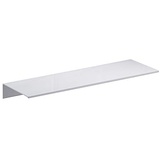 Badezimmer Regal Badezimmer-Accessoires Aluminium-weißes Badezimmer-Regale Küchen-Wand-Regal-Duschkabine-Lager-Rack 30-60cm Eckregal Bad (Color : 60cm-White)