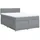 vidaXL Boxspringbett mit Matratze Hellgrau 160x200 cm Stoff