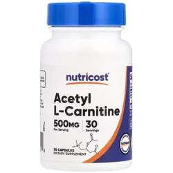 Nutricost Acetyl L-Carnitine 500 mg (30 Kapseln)