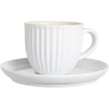 ib laursen Tasse Ø Unterteller Pure White