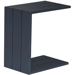 CLEMENTO Dallas Beistelltisch Aluminium Wetterfest Anthrazit - Anthrazit