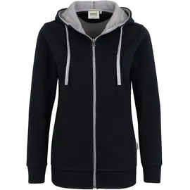 HAKRO® Hakro Damen Kapuzenjacke Bonded - - schwarz