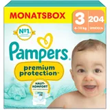 Pampers Premium Protection 6 - 10 kg 204 St.