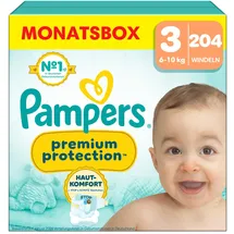 Pampers Premium Protection 6 - 10 kg 204 St.