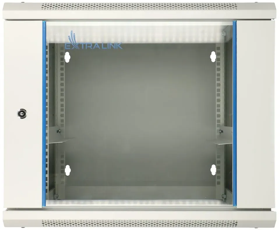 Extralink Rackmount-Schrank 12U 600x600 AZH Grau Wandmontage, schwenkbar, Wandmo