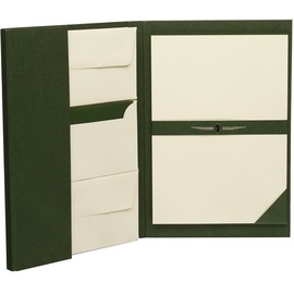 RÖSSLER Papier 1024831008 - Paper Royal Briefpapiermappe DIN A4/DL, 25/25, grün/chamois gerippt